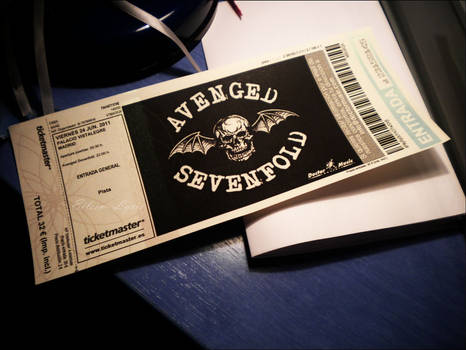 My ticket for the concert A7x