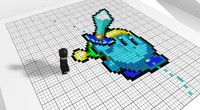 Roblox Pixel Art Creator Blue Kirby By Bluekirbyfan On Deviantart - roblox art creator