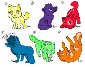 Rainbow Wolf Adopts - OPEN - 4/6