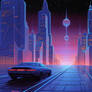 Vaporwave sunset