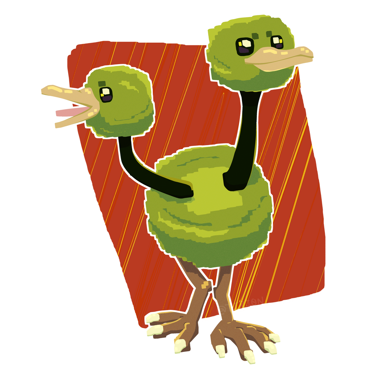 Shiny Doduo by EL0STIRI0N on DeviantArt