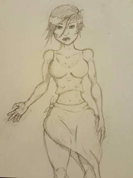 female character sketch. 