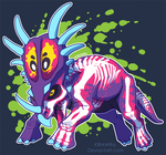 Radioactive Styracosaurus by KiRAWRa