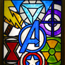 Avengers Faux Stained Glass
