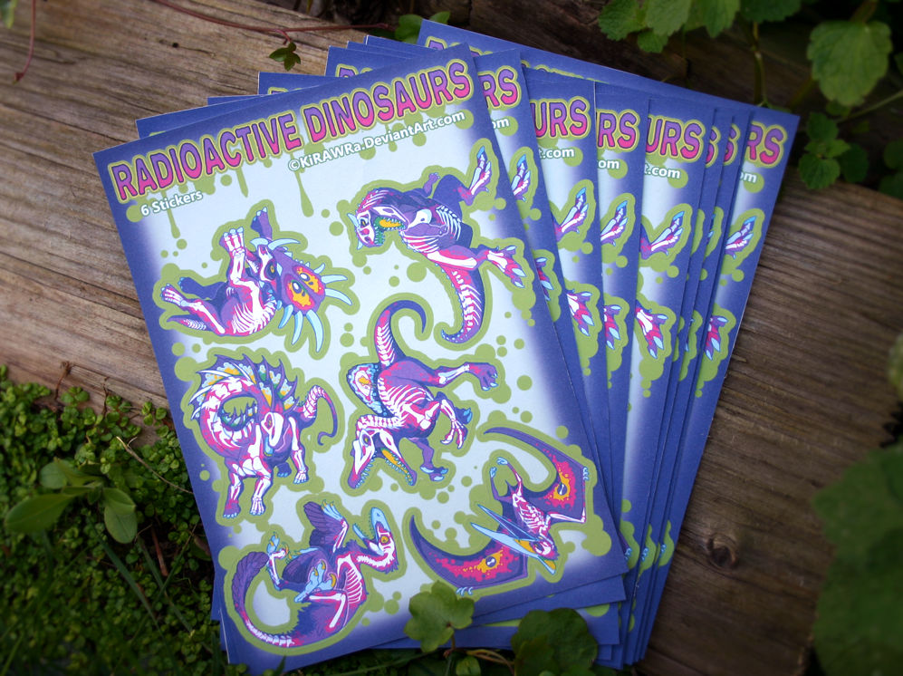 Rad Rax Dinosaur Sticker Rad Dino Paper Stickers by KiRAWRa on DeviantArt