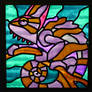 Chameleon Faux Stained Glass (Indoor)