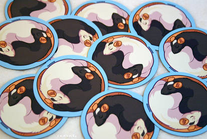 Yin Yang Rat MAGNETS