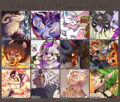 KiRAWRa's 2019 Art Summary