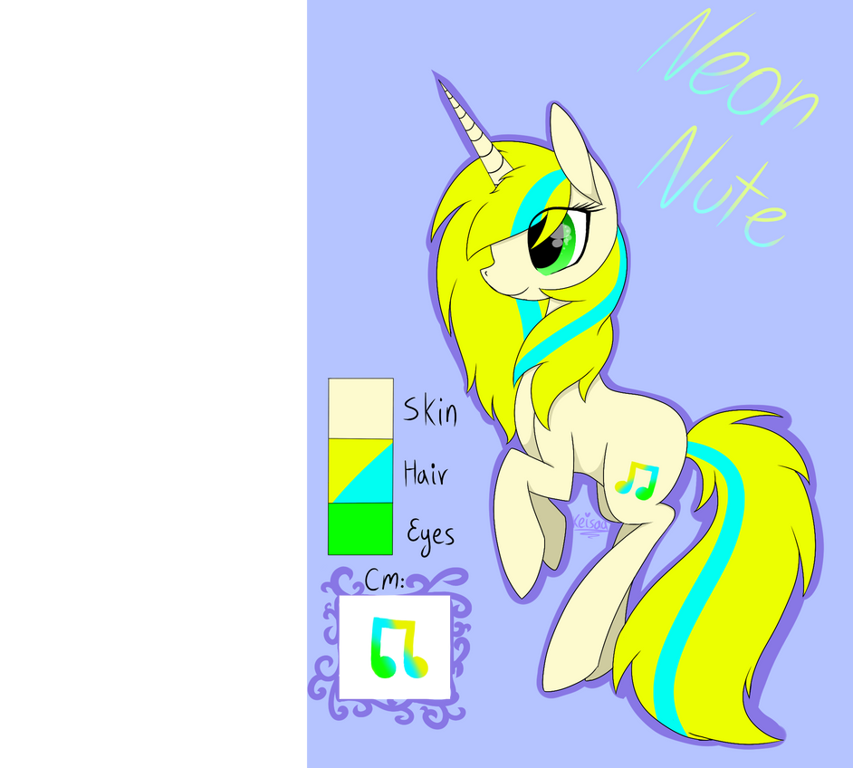 Neon Nute color guide by Keisaa on DeviantArt