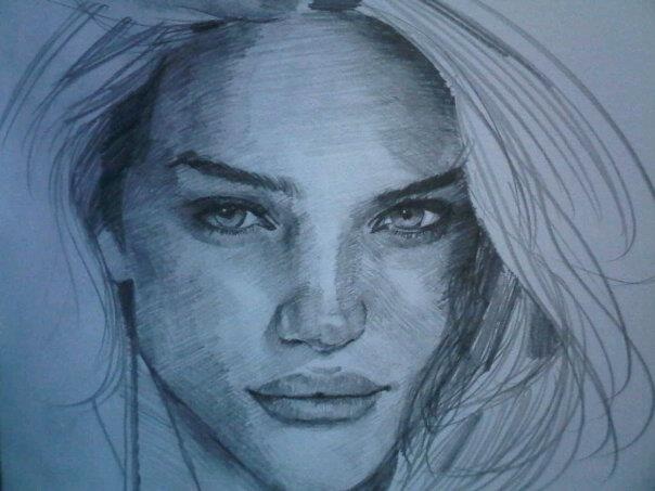 Rosie Huntington sketch