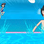 Buttercup and Butch at the School Pool