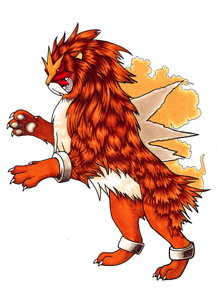 Entei by BlueHorizon89 on DeviantArt