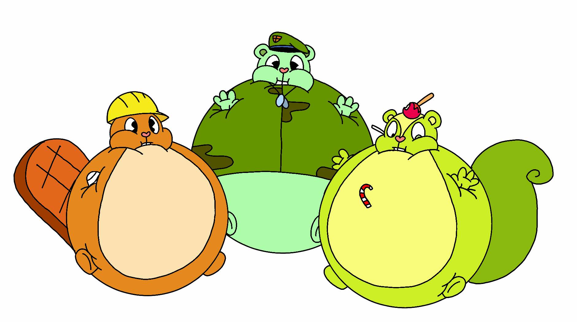 Flippy, Handy and Nutty Inflated by ThisIsDeshawnHarvey on DeviantArt