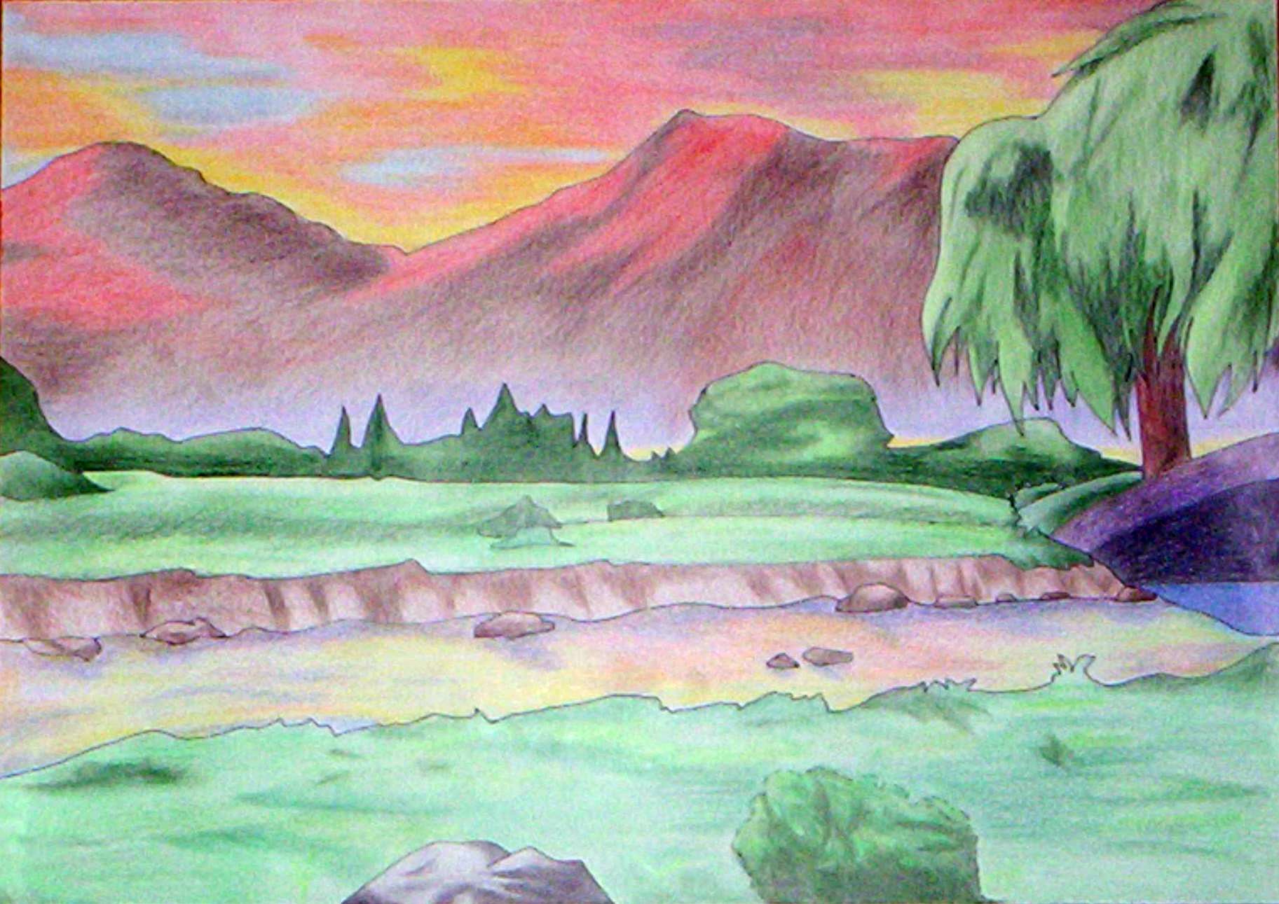 Paisaje by Alexia-Aikawa on DeviantArt Paisaje by Alexia-Aikawa on DeviantArt