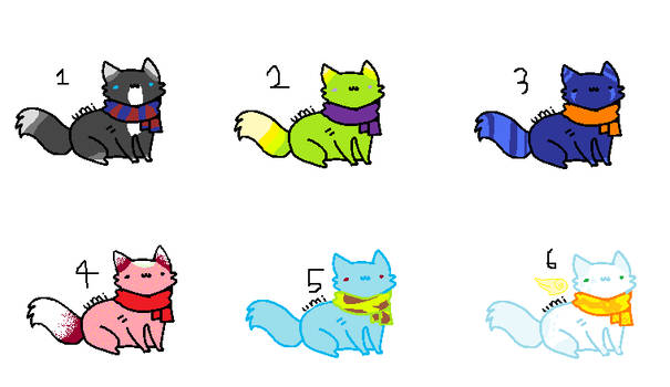 .: 2 - 10 point kitten adoptables :.