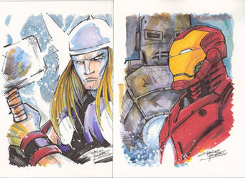 Marker:Thor and Iron Man