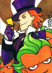 Willy Wonka sketch card by KidNotorious