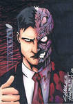 Two-Face sketch card by KidNotorious