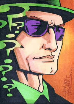 The Riddler sketch card