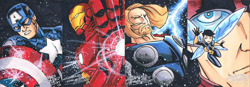 Avengers Sketch Cards Assemble