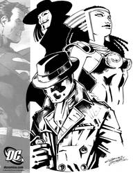 Rorschach, Promethea and V