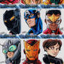 Avengers sketch cards Assemble