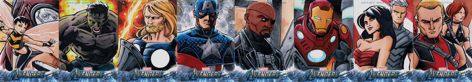 Avengers sketch cards The Ultimates