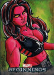 Marvel Beginnings 2 Red She-Hulk by KidNotorious