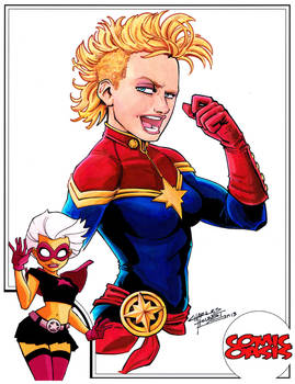 Comic Oasis Cardstock Captain Marvel