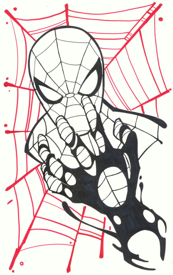 Webhead Drawing Ol' Webhead by KidNotorious on DeviantArt
