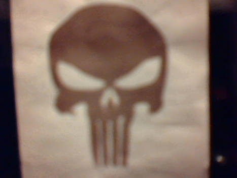 Airbrushed Punisher Skull