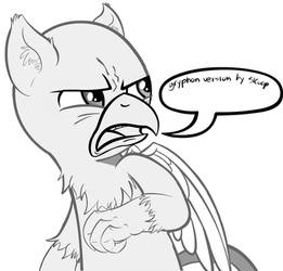 Eww ponys Meme GRYPHON version