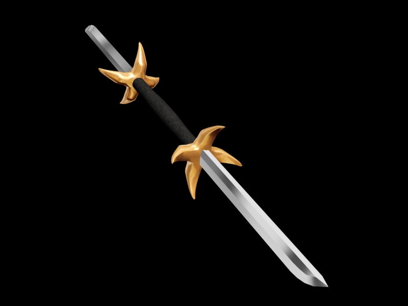3d Double Bladed Sword By Grimthor On Deviantart
