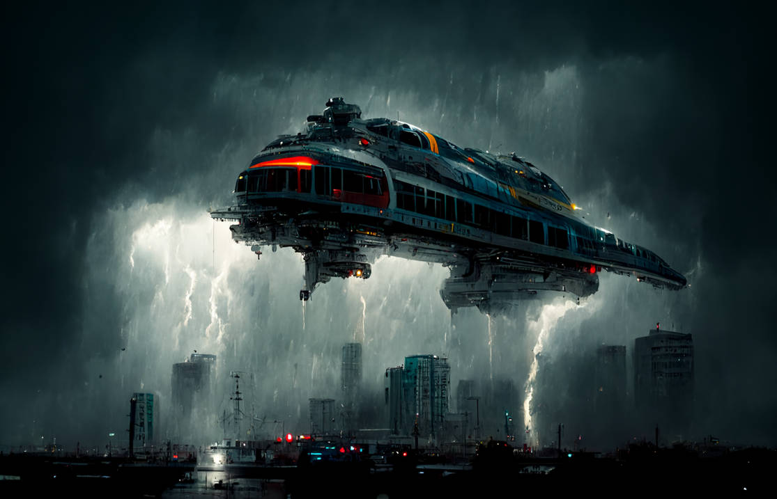 Cyberpunk Spaceship by masterluck10 on DeviantArt