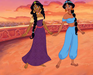 Princess Shanti and Princess Jasmine