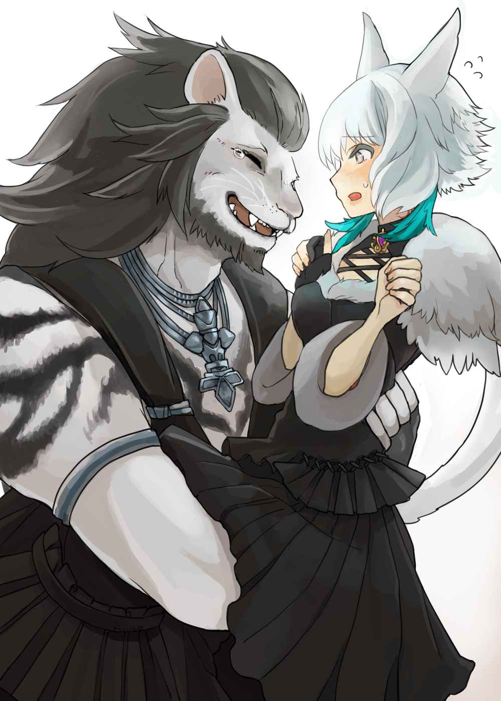 Runar and Y'shtola by rirukopf on DeviantArt