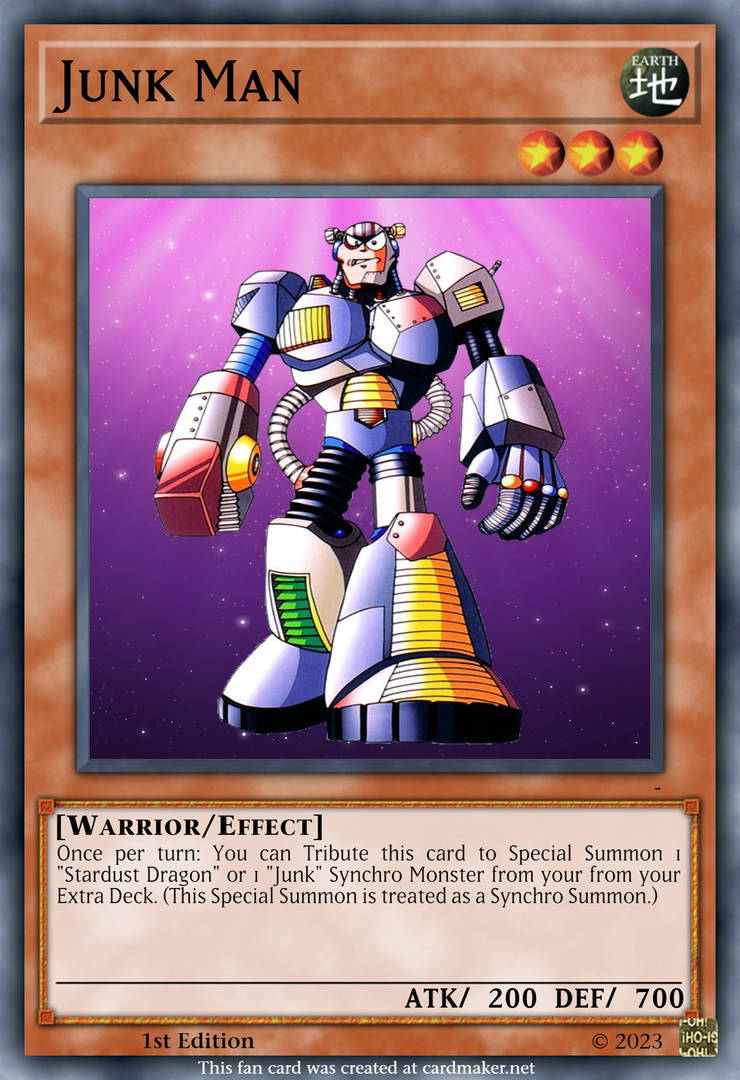 Yu-Gi-Oh! Card: Junk Man by kaithehedgefox10 on DeviantArt