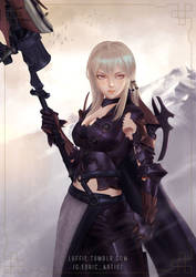 Aranea Highwind of Final Fantasy XV by luffie