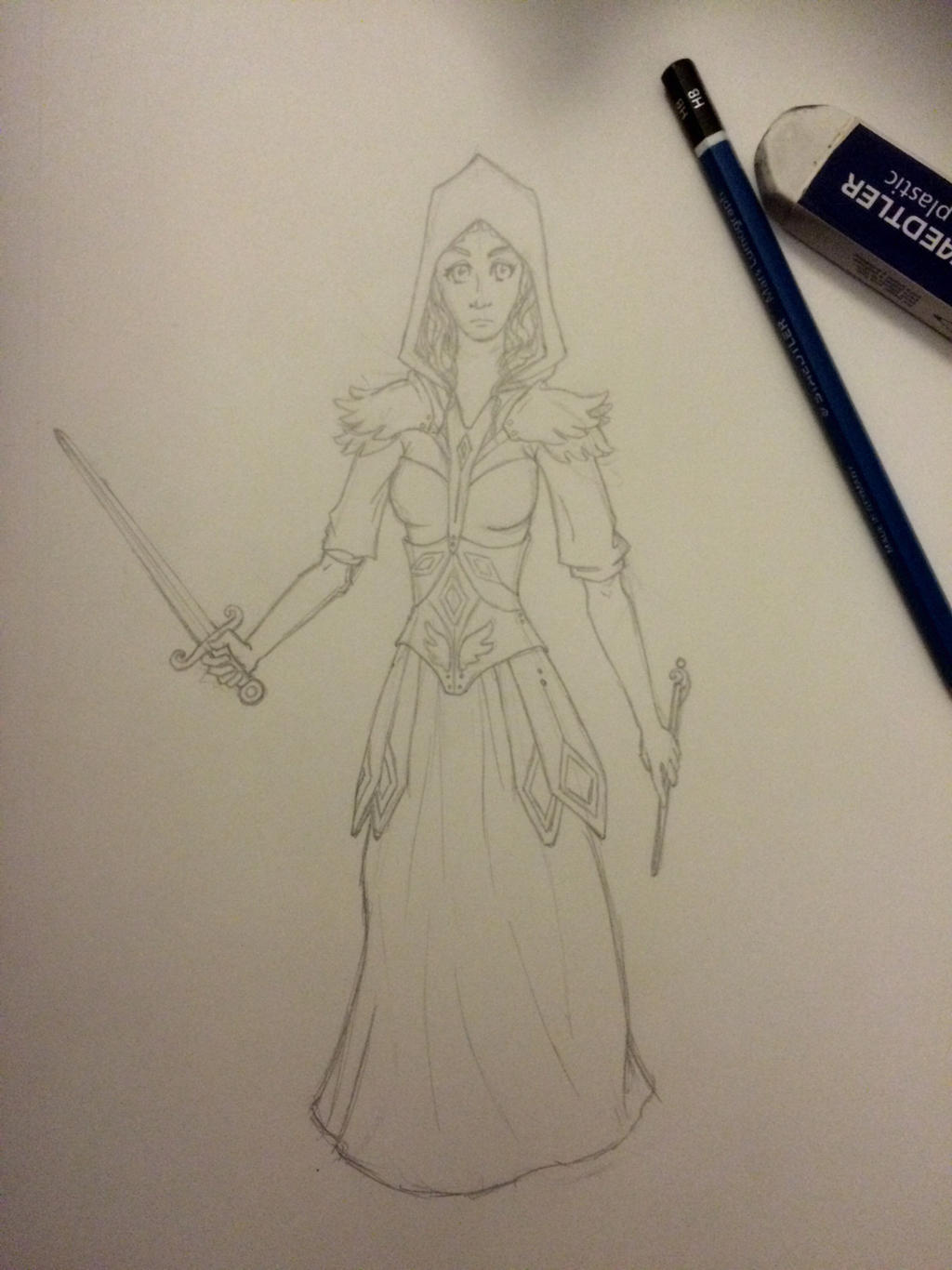 Battle Mage sketch (WIP)