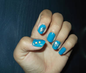 Light Blue Nails