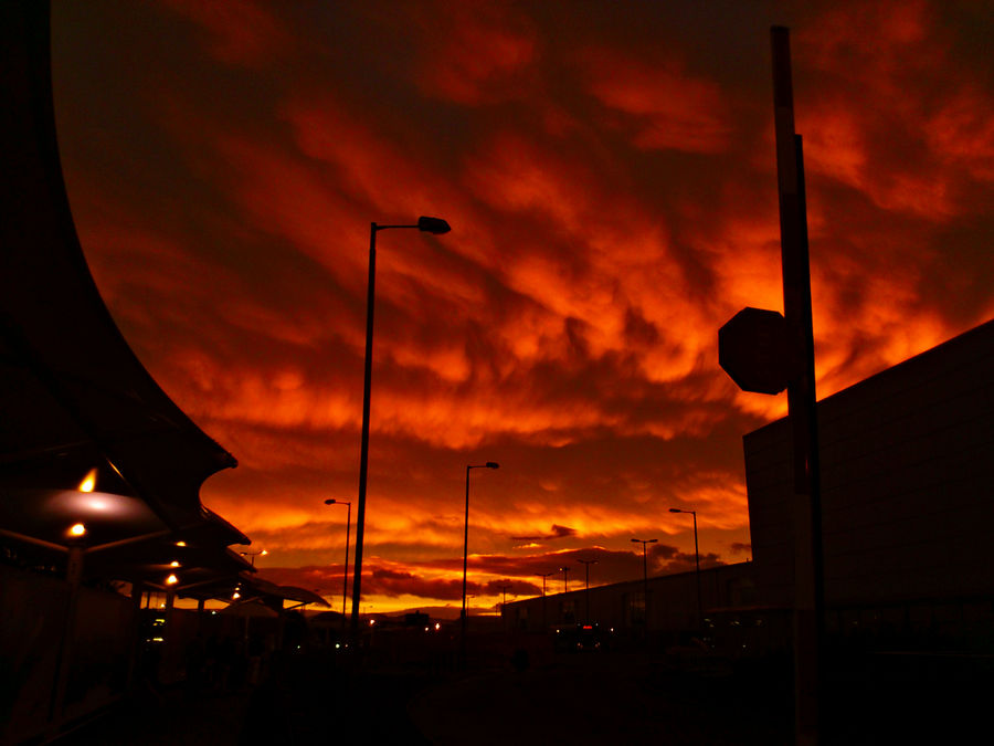 Sunset - Glasgow Airport_UK