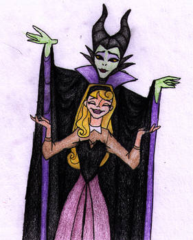 Maleficent and Aurora