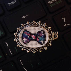 Lil cross stitch bow