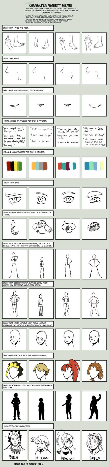 Character variation meme by McRomu on DeviantArt