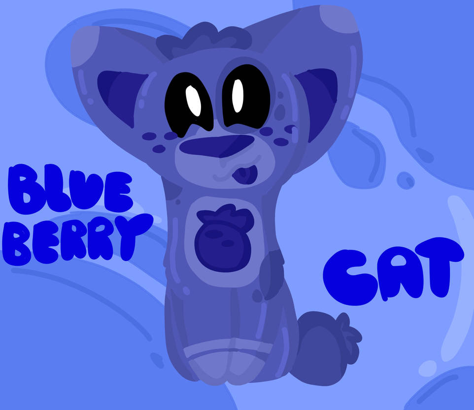 Blue Raspberry Cat Blueberry cat by CalicoCreations5 on DeviantArt