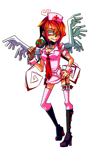 Nurse Ayce Battle Sprite Close