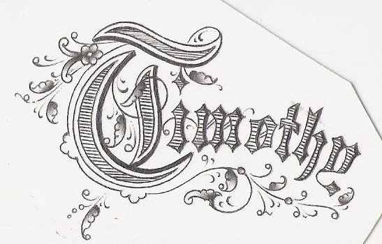 Etude du Lettrage Timothy / Study of Lettering by LoLoOw on DeviantArt