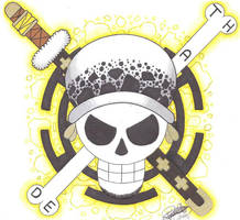Trafalgar D. Water Law Pirate-Emblem.