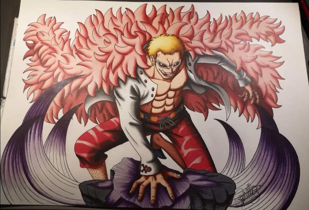 Drawing Doflamingo One Piece. by LoLoOw on DeviantArt