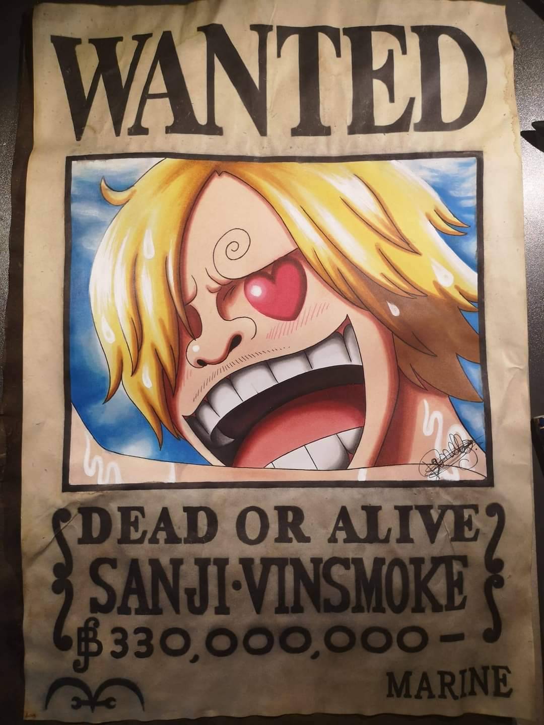 SANJI WANTED (One Piece Ch.1058) by bryanfavr on DeviantArt